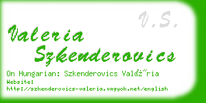 valeria szkenderovics business card